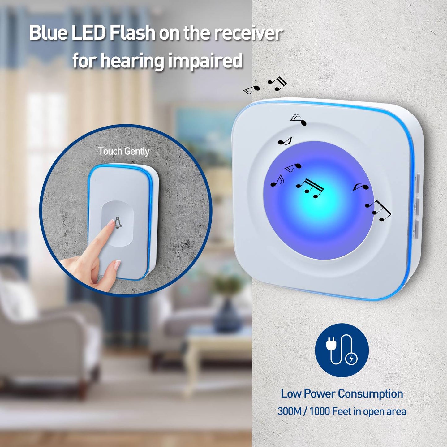 wireless doorbell 2 receiver