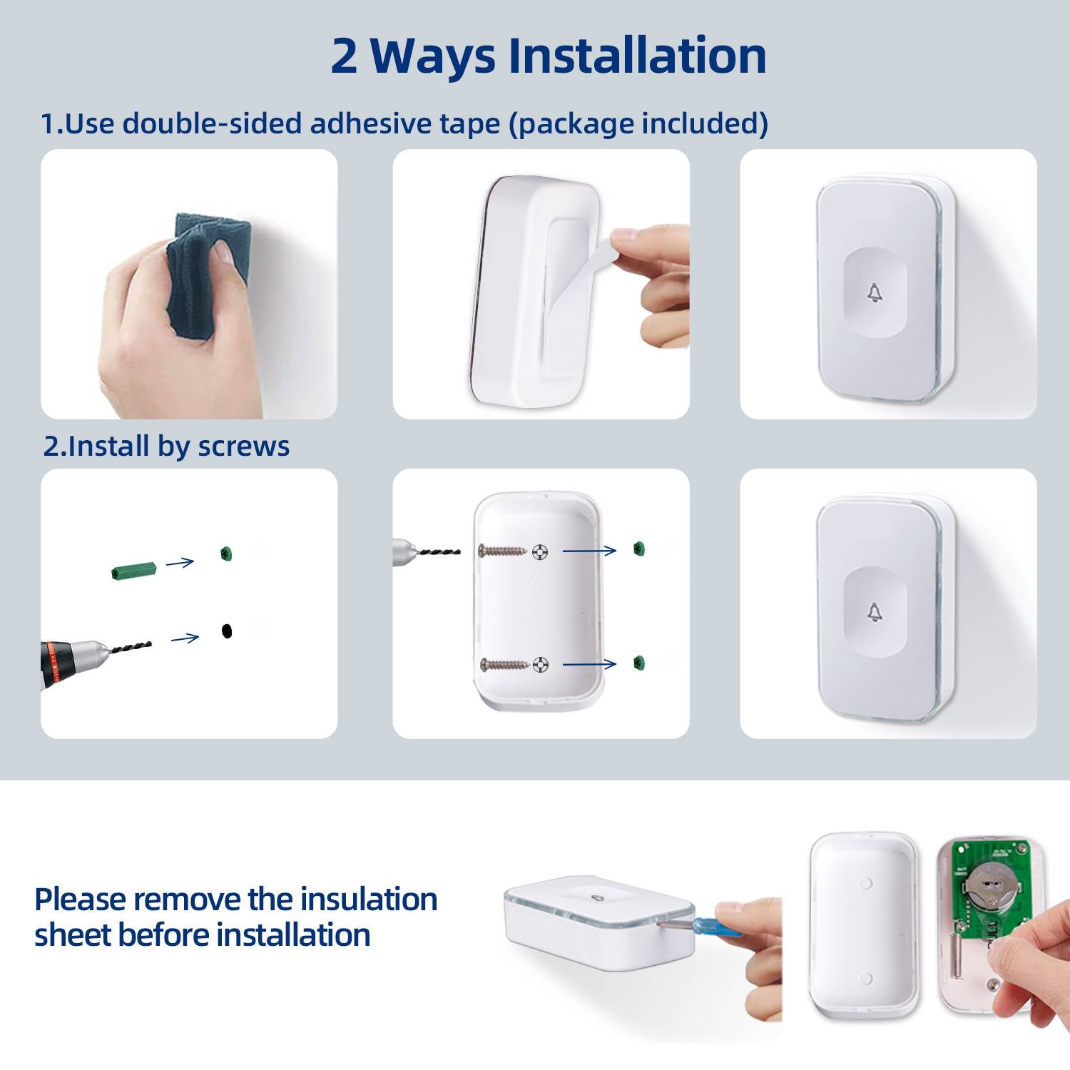 wireless doorbell battery